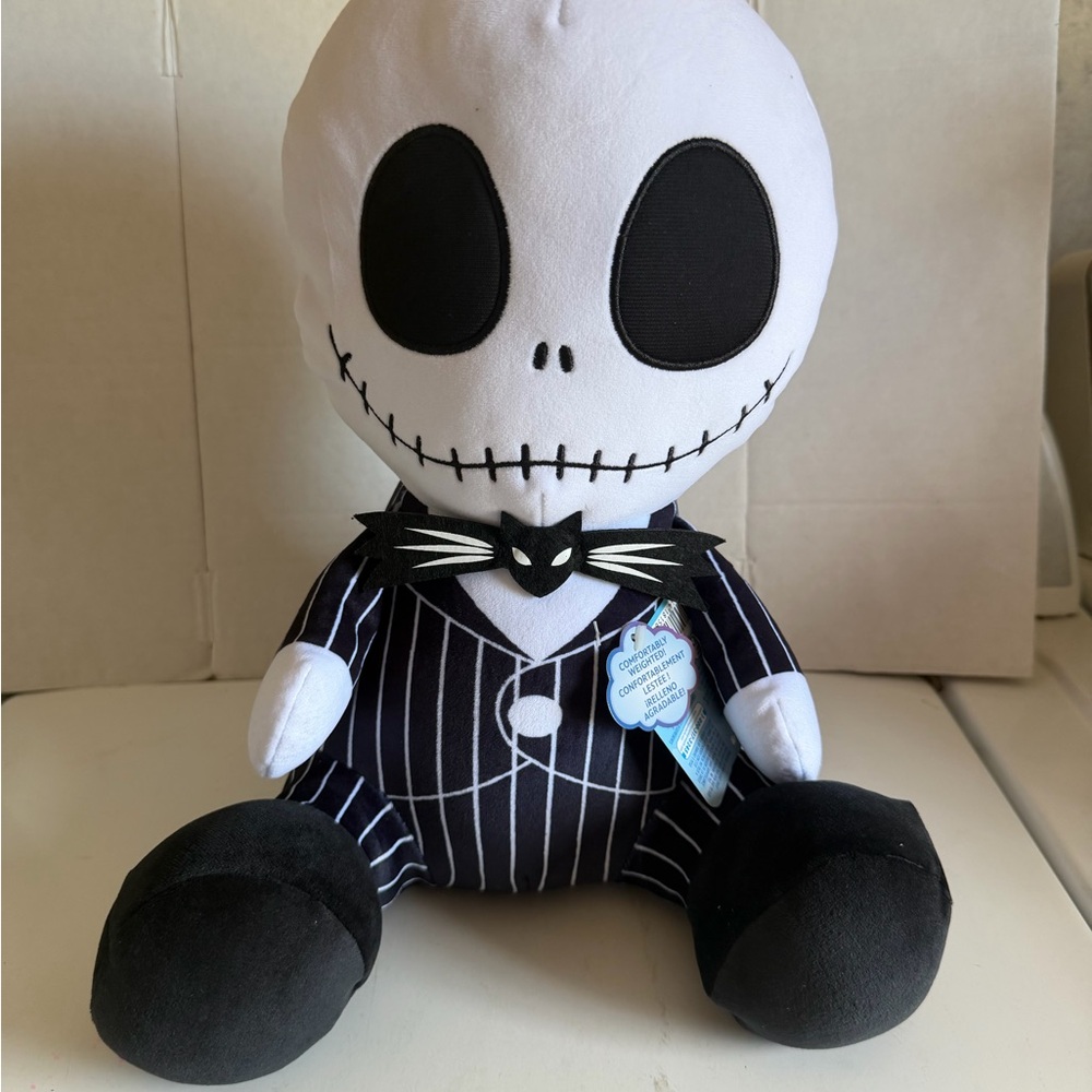 Disney Jack Skellington Plush - Black & White with Pinstripe Suit